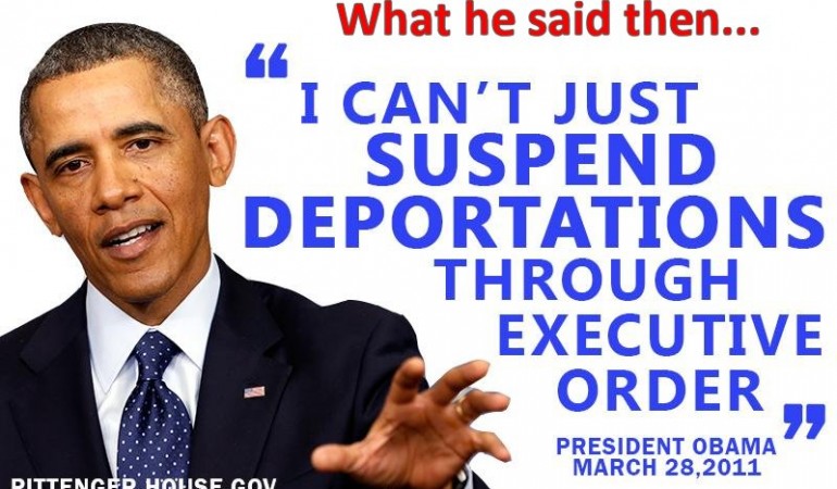 Obama Now:  I Lied, I Really Can Suspend Deportations All By Myself